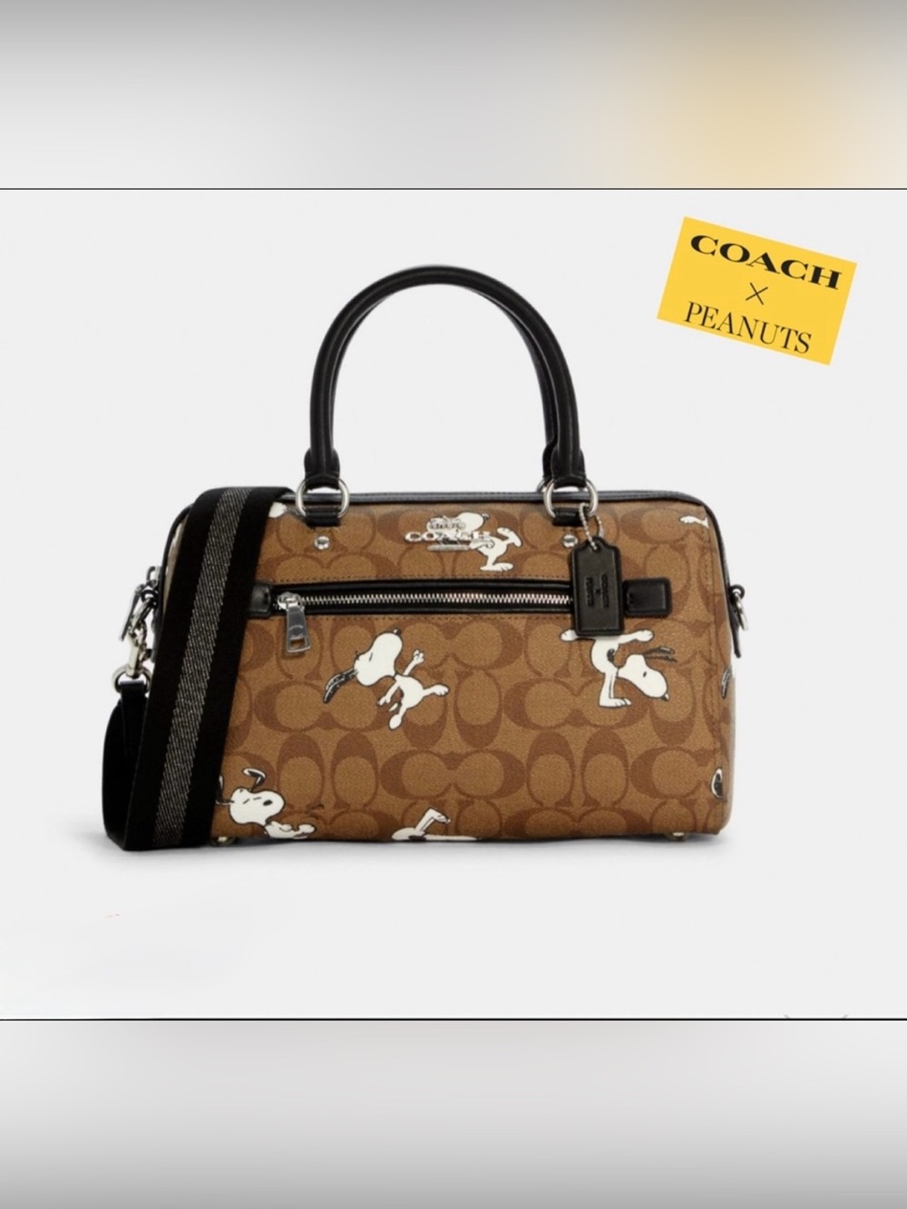 🐾 SUNDAY SALE! Coach X Peanuts Rowan Satchel 🐾